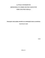 Prakses atskaite 'Piesārņojošo vielu izkliede atmosfērā un to ietekmējošo faktoru novērtēšana', 1.