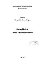 Referāts 'Komunikācija ar Dānijas kultūras pārstāvjiem', 1.