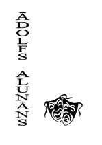 Referāts 'Ādolfs Alunāns', 1.