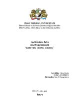 Paraugs 'Datubāzu vadības sistēmas - praktiskais darbs', 1.