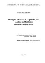 Konspekts 'Pieauguša cilvēka ABC algoritms, bez agrīnas defibrilācijas', 1.