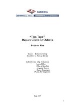 Biznesa plāns 'Business Plan "Tipu Tapu" - Daycare Center for Children', 1.