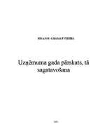 Referāts 'Uzņēmuma gada pārskats, tā sagatavošana', 1.