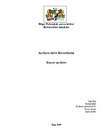 Paraugs 'Aprēķina darbs būvmehānikā. Kopnes aprēķins', 1.