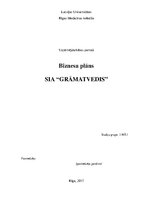 Biznesa plāns 'Biznesa plāns. Grāmatvedis', 1.