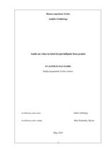 Diplomdarbs 'Audio un video ieraksti kā pierādījumi tiesu praksē', 1.