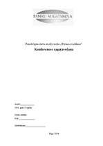 Referāts 'Konferences sagatavošana', 1.