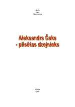 Referāts 'Aleksandrs Čaks - pilsētas dzejnieks', 1.