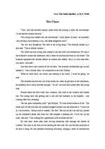 Eseja 'The Chase - pakaļdzīšanās', 1.