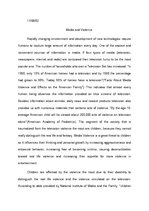 Referāts 'Media and Violence', 1.