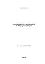 Konspekts 'Ieteikumi basketbola treneriem darbā ar 11 - 12 gadus veciem audzēkņiem', 1.