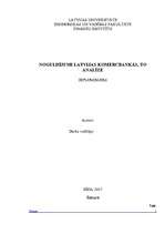 Diplomdarbs 'Noguldījumi Latvijas komercbankās, to analīze', 1.