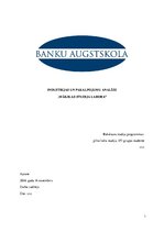 Referāts 'Industrijas un pakalpojumu analīze "Mākslas studija Labora"', 1.