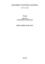 Eseja 'Etiķete lietišķa cilvēka dzīvē', 1.