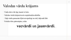 Prezentācija 'Vārdu krājuma vēsturiskais mainīgums', 2.