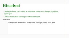 Prezentācija 'Vārdu krājuma vēsturiskais mainīgums', 5.
