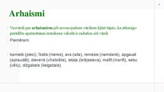 Prezentācija 'Vārdu krājuma vēsturiskais mainīgums', 8.