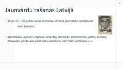 Prezentācija 'Vārdu krājuma vēsturiskais mainīgums', 19.