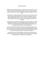 Eseja 'Views about Museums', 1.