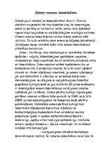 Eseja 'Zemes resursu izmantošana', 1.