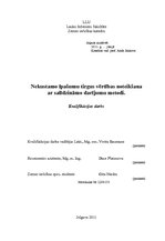 Diplomdarbs 'Nekustamo īpašumu tirgus vērtības noteikšana ar salīdzināmo darījumu metodi', 1.