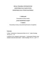 Konspekts 'Ievads komunikācijas teorijās, otrais seminārs', 1.