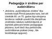 Referāts 'Pedagoģija kā zinātne un māksla', 16.
