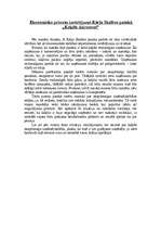 Eseja 'Ekonomisko procesu izvērtējums Kārļa Skalbes pasakā „Kaķīša dzirnavas”', 1.