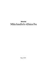 Referāts 'Mikelandželo tēlniecība', 1.