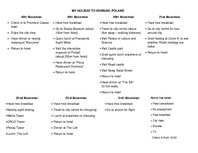 Konspekts 'My Holiday', 1.