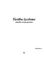 Konspekts 'Tiesību izcelsme dažādu teoriju gaismā', 1.