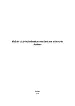 Referāts 'Fizisko aktivitāšu ietekme uz sirds un asinsvadu sistēmu', 1.