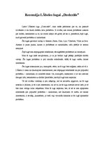 Eseja 'Recenzija Ingas Ābeles lugai "Dzelzszāle"', 1.