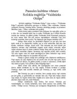 Referāts 'Sofokla traģēdija "Valdnieks Oidips"', 1.