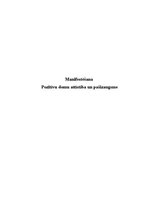 Referāts 'Manifestēšana Pozitīvu domu attīstība un pašizaugsme', 1.