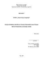 Referāts 'Eiropas Savienības attiecības ar Eiropas Ekonomikas zonas Eiropas Brīvās Tirdzni', 1.