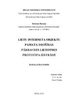 Diplomdarbs 'Lietu interneta objektu pamata drošības pārbaudes prototipa izstrāde', 1.