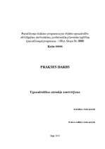 Prakses atskaite 'Ugunsdrošība uzņēmumā', 1.