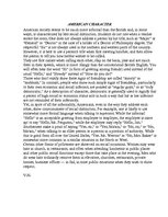 Eseja 'American Character', 1.