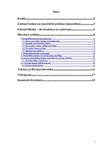 Referāts 'Latvijas Republikas monetārā politika', 1.