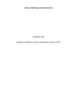 Paraugs 'Loģistikas modelēšanas metodes, diagnostikas parametru izvēle', 1.