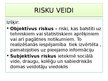 Prezentācija 'Risku veidi uzņēmējdarbībā. Saimnieciskie riski', 6.