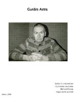 Konspekts 'Gunārs Astra', 1.