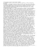 Eseja 'Is Pornography a Threat to the Freedom of Women?', 1.