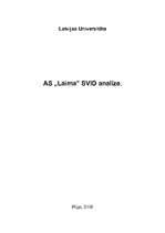 Konspekts 'AS "Laima" SVID analīze', 1.