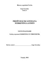 Referāts 'Mārketinga audits', 1.
