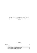 Referāts 'Ražošanas iespēju modelēšana', 1.