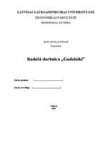 Referāts 'Radošā darbnīca "Gadalaiki"', 1.
