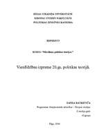 Referāts 'Vienlīdzības izpratne 20.gadsimta politikas teorijā', 1.