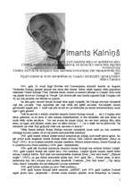 Referāts 'Imants Kalniņš', 1.